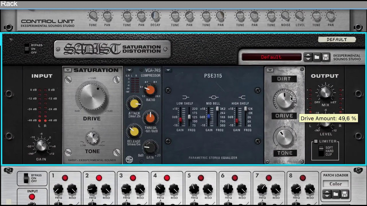 Ekssperimental Dub Techno/Ambient/Electronic improvised jam in the Reason Rack
