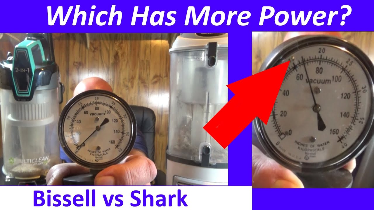 Bissell vs Shark - Which Has More Power? Best Vacuum Cleaner Test/Review NV356e vs Multiclean 2998