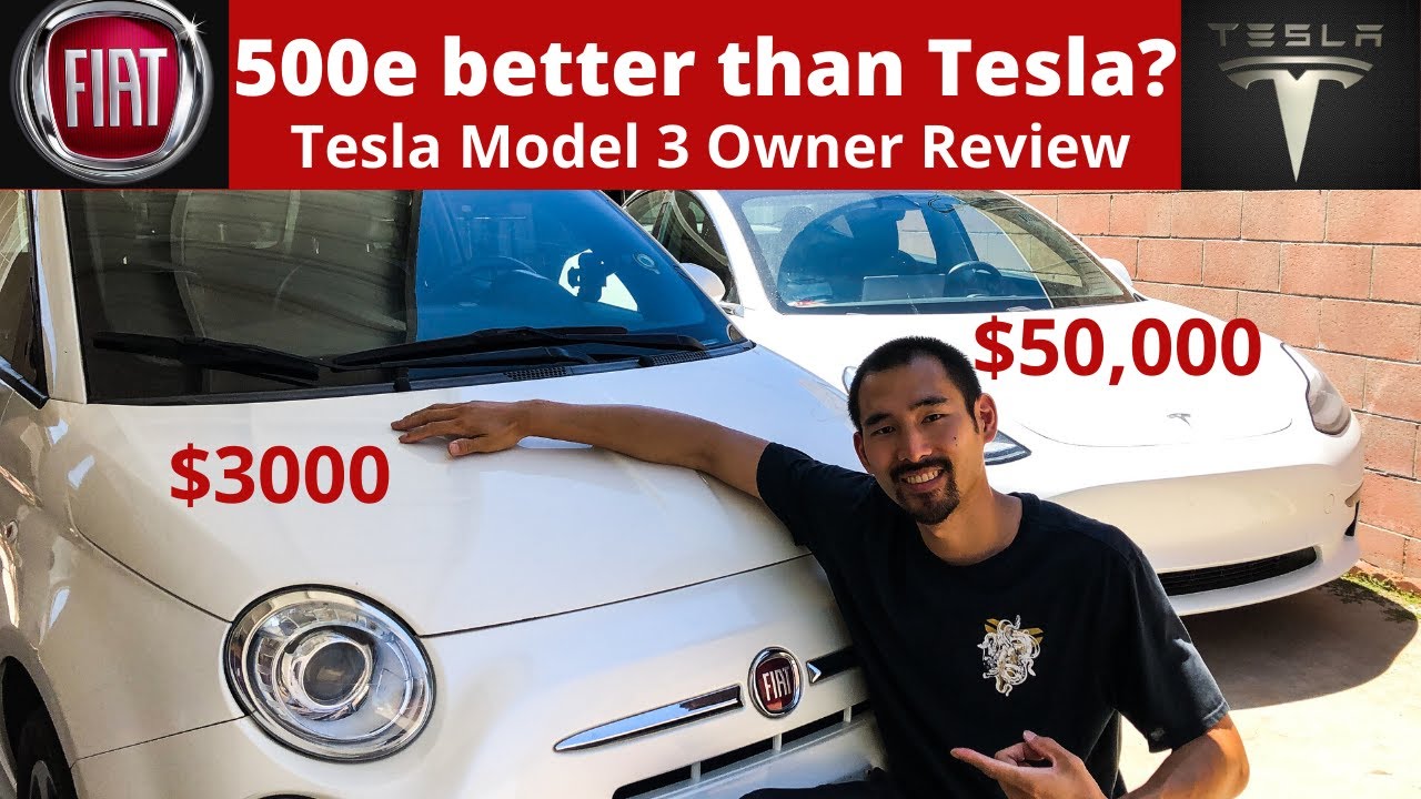Fiat 500e Review- Tesla Model 3 Owner Review