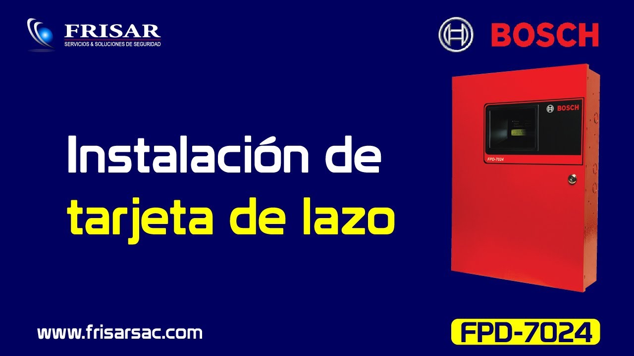 Instalación de tarjeta de lazo FPD-7024 BOSCH