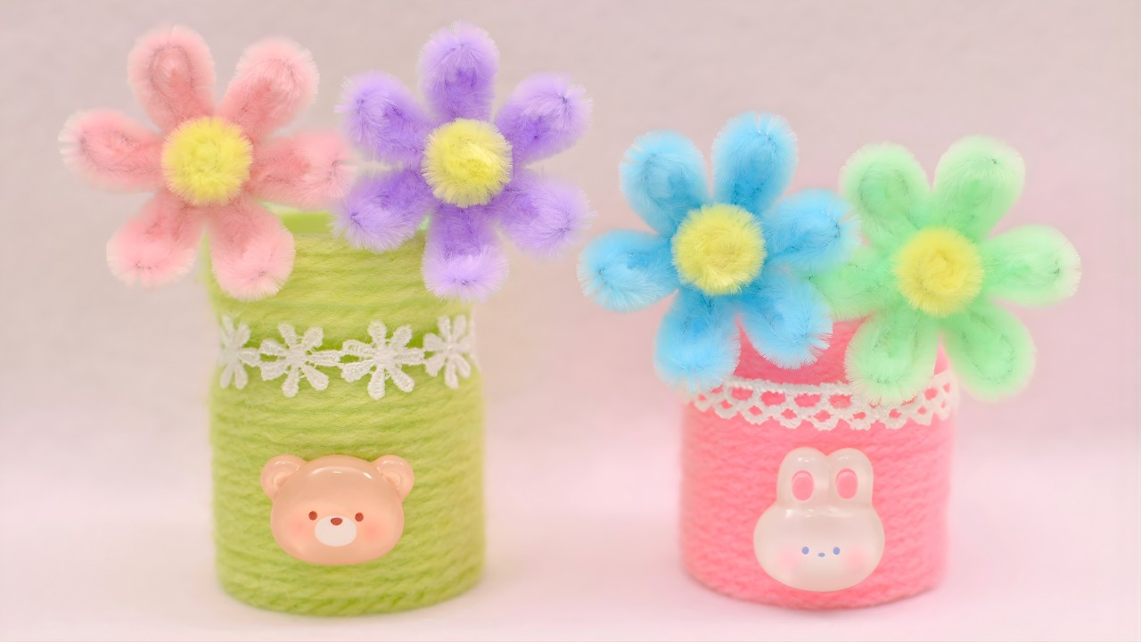 【100均DIY】モールフラワーの作り方　moru flower