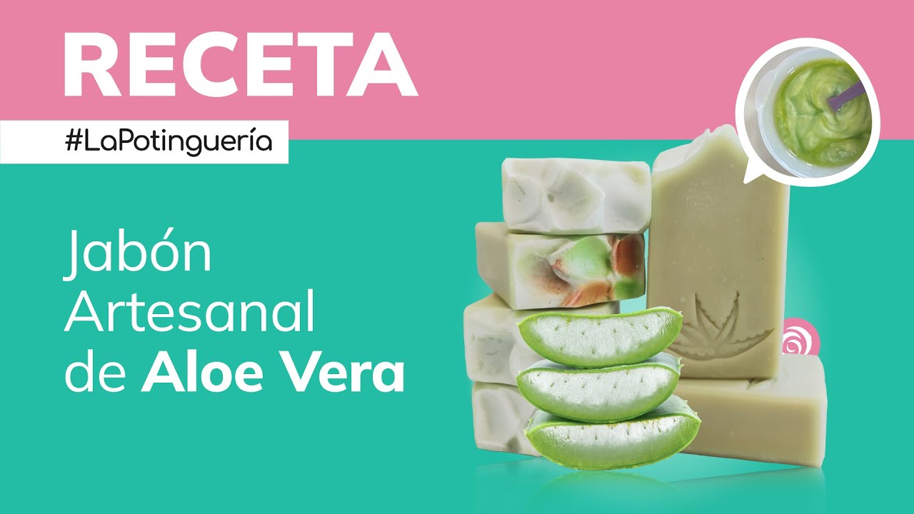 Cómo hacer Jabón Artesanal de Aloe Vera 🪴🧼 Facial y Corporal 🫧PASO A PASO🥣 Jabonarium #LaPotinguería