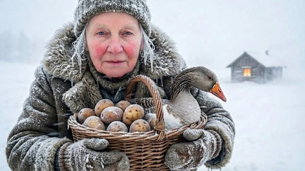 80-j&auml;hrige Witwe bereitet Weihnachtsessen bei -70&deg;C zu