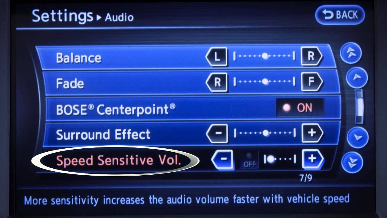 2013 Infiniti G Sedan - Audio System with Navigation