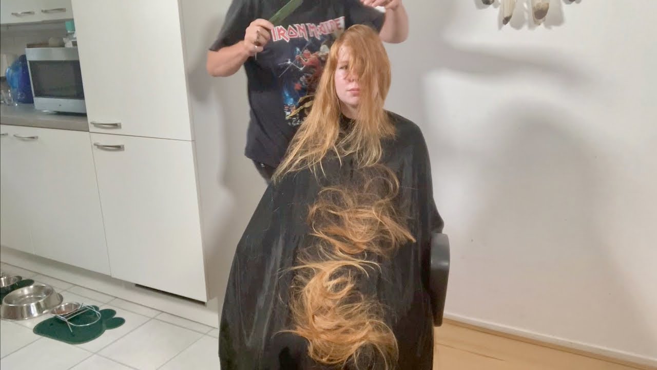 Just a trim? A long to layered shag makeover haircut!