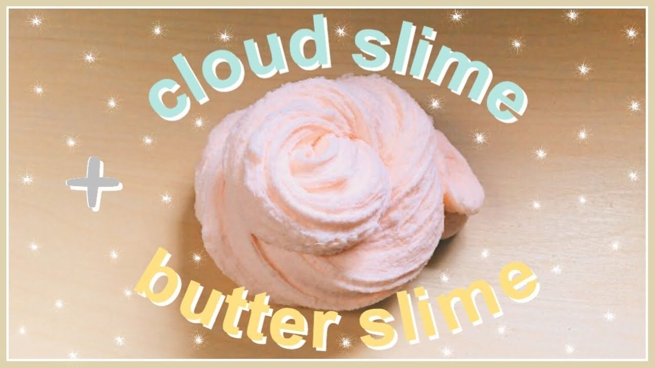 Mixing Cloud Slime & Butter Slime | Cloud Butter Slime