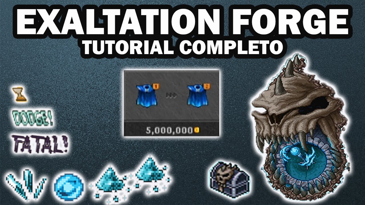 Tibia - Tutorial Exaltation Forge, mostrando na prática como Forjar seus itens!