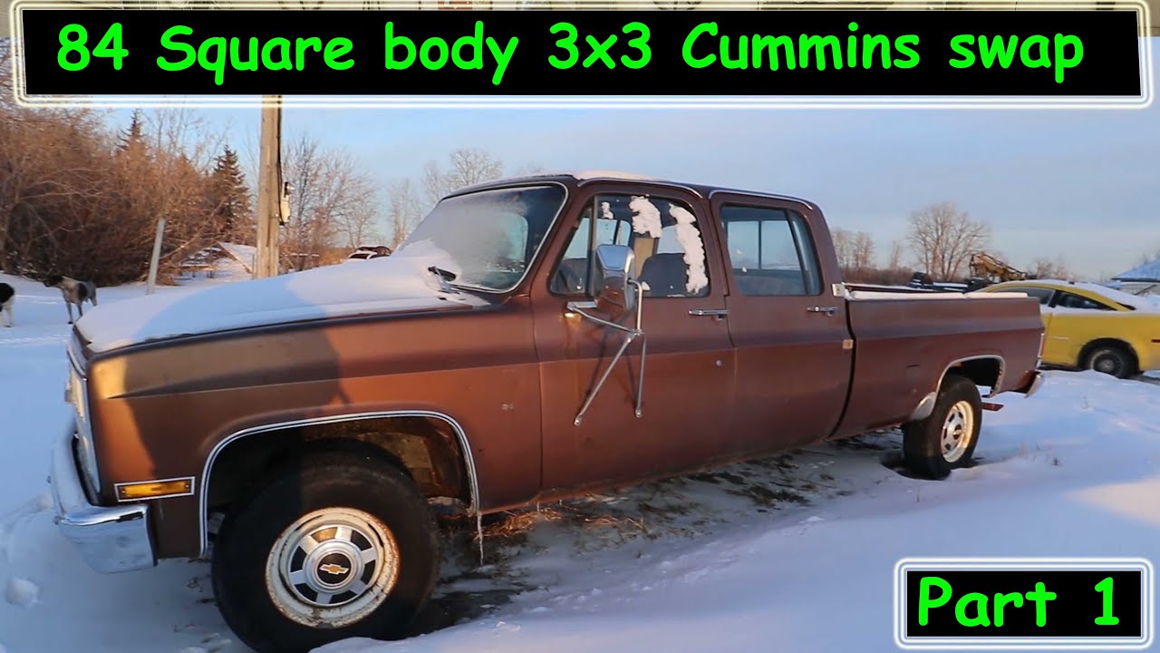 Chassis swapping a 84 Chevy 3x3 to a Second Gen Dodge Cummins 4x4 Chassis