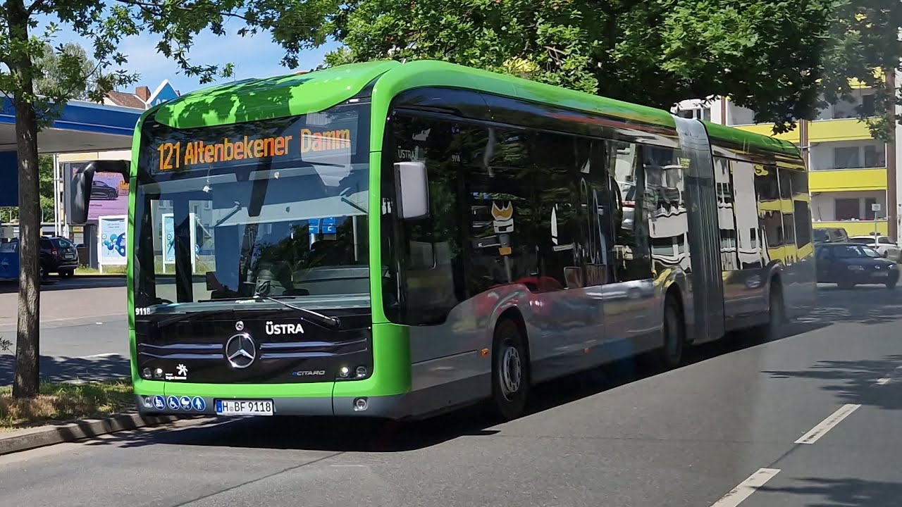 Mitfahrt im kompletten 121 von Altenbekener Damm bis Haltenhoffstraße im E-Citaro GN