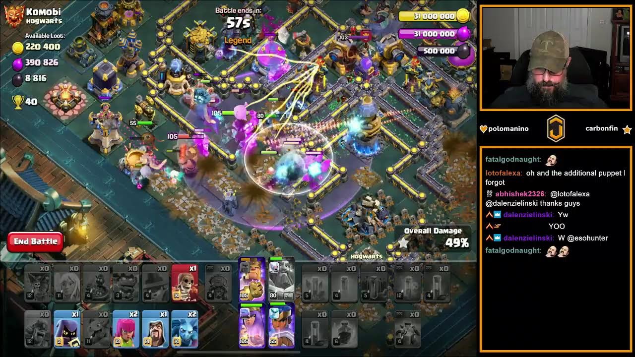 Jethro is Live!  Stop in for Ranked and Legend League.