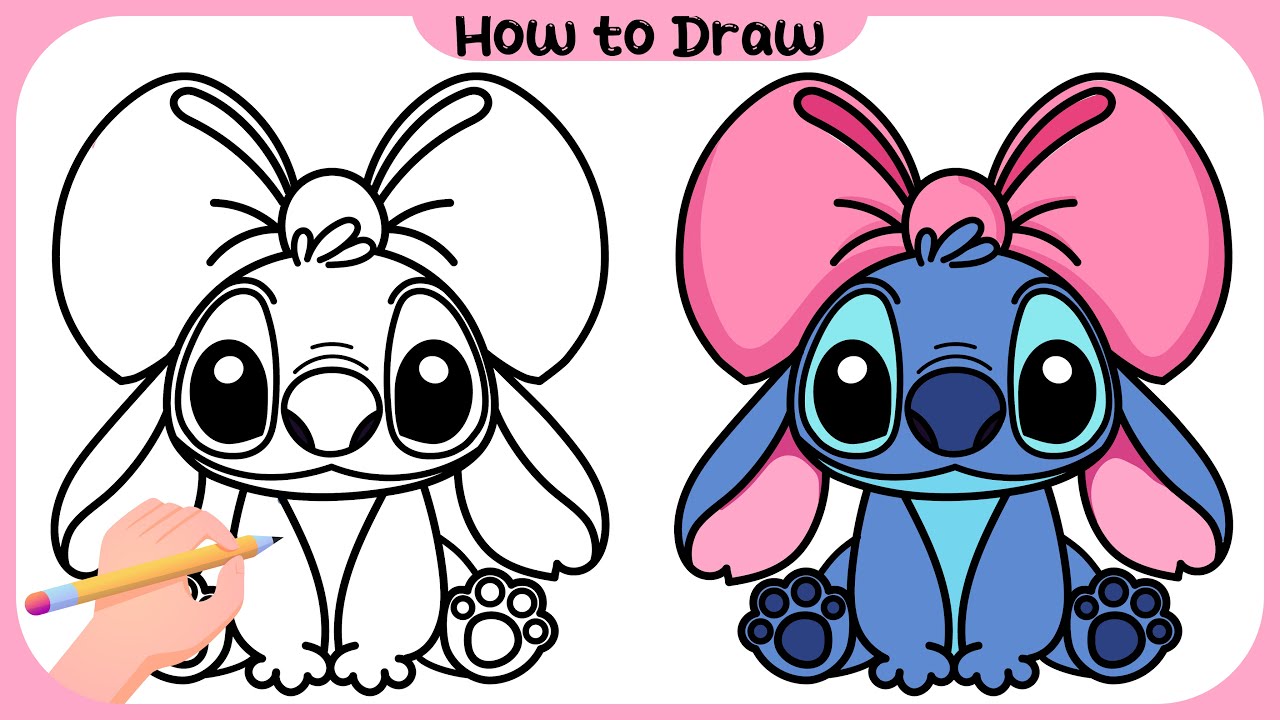 How to Draw Cute Stitch | Easy Step-by-Step Tutorial