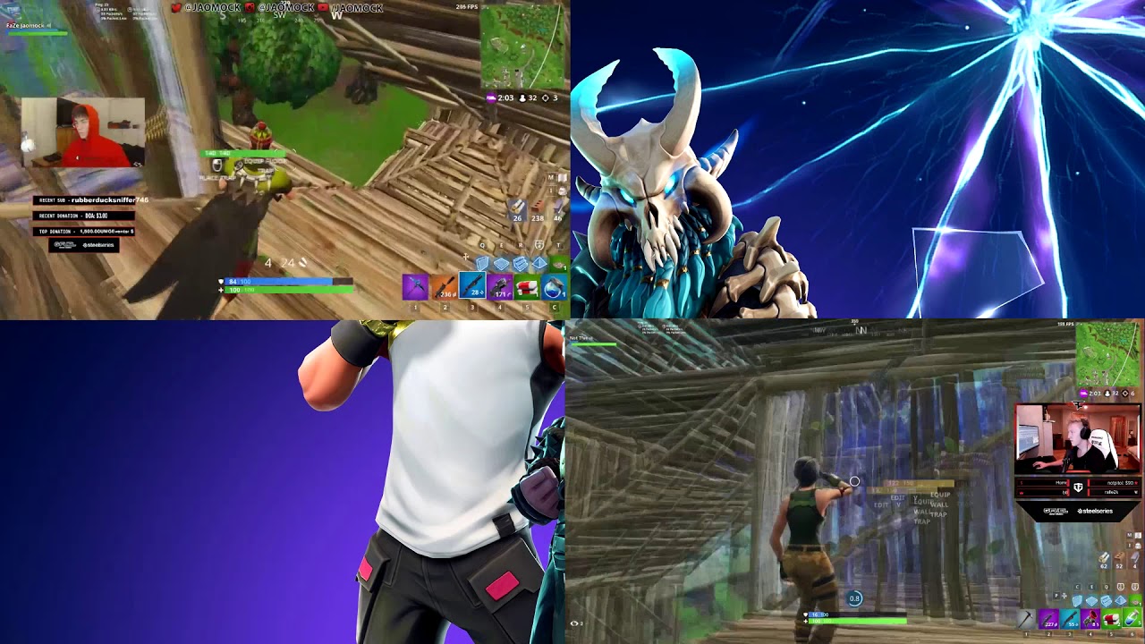 Tfue VS Jaomock in a public game.