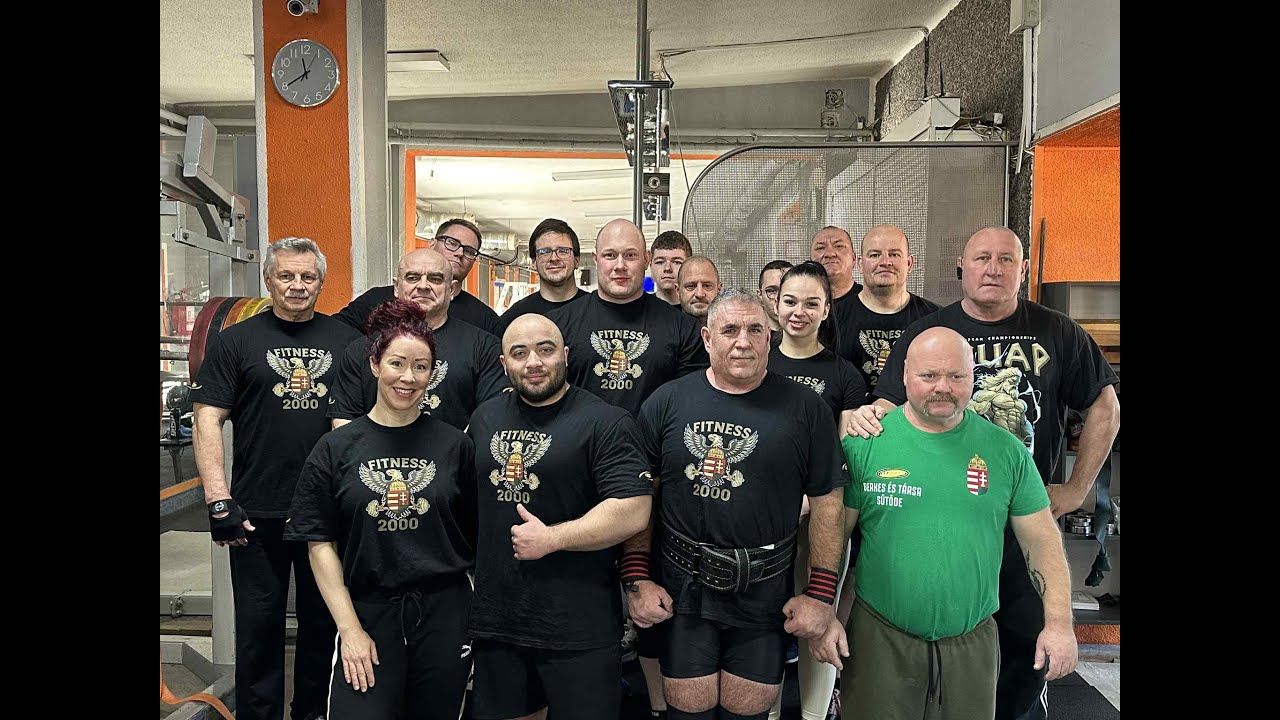 2025-ös csapatedzés a Fitness 2000-ben