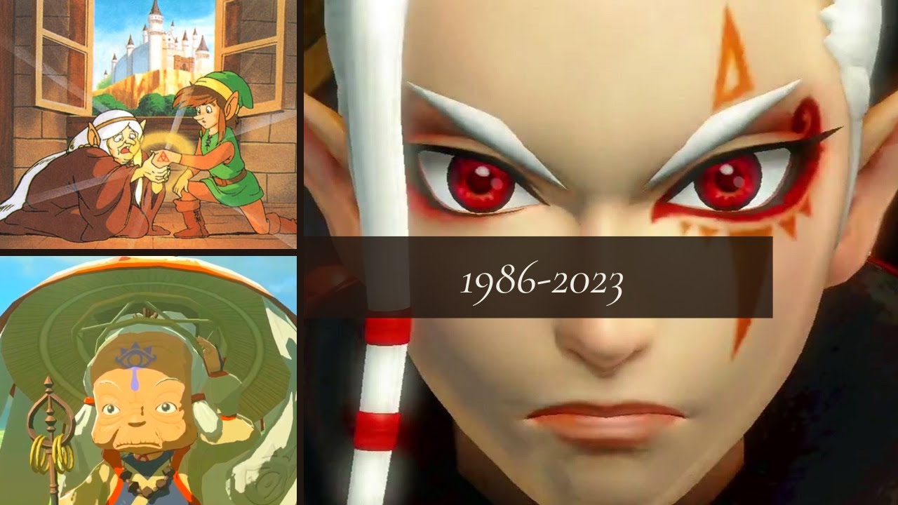 Evolution of Impa in Zelda games (1986-2023)