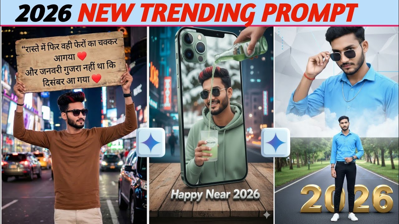 Surreal Composite Prompt||2026New Prompt AI Photo Editing||2026 Happy New Year Prompt||