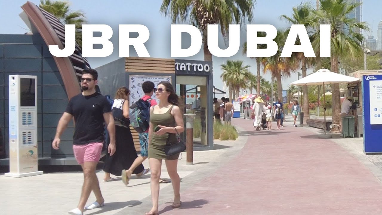 [4K] JUMEIRAH BEACH RESIDENCE | THE WALK JBR | DUBAI UAE | COMPLETE WALKING TOUR 2022
