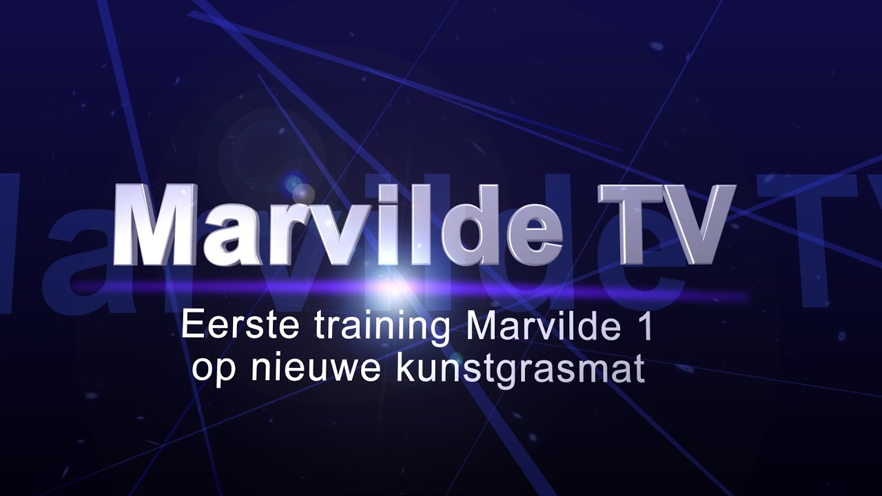 Eerste training Marvilde 1 op nieuwe kunstgrasmat