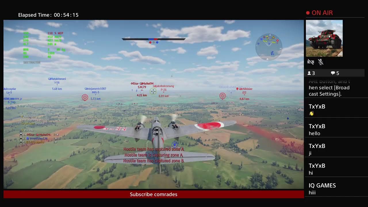 Warthunder live stream #4 grinding my squadron vehicle