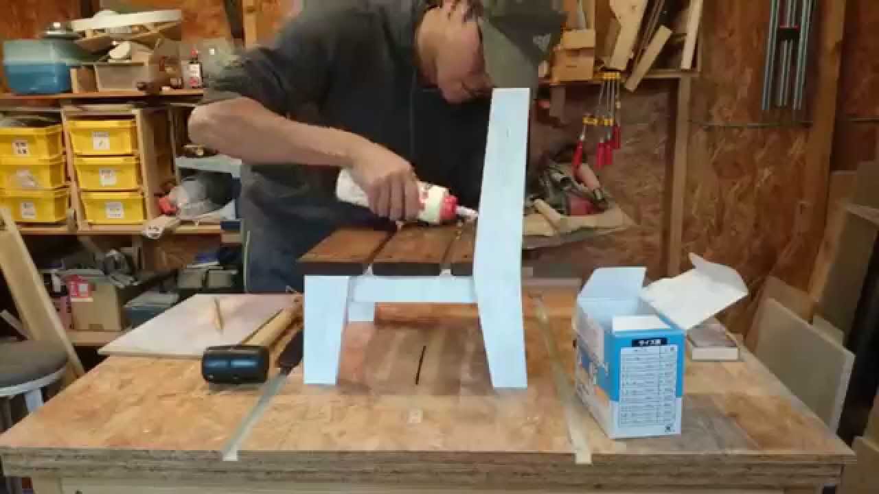 Making of kids chair.Last