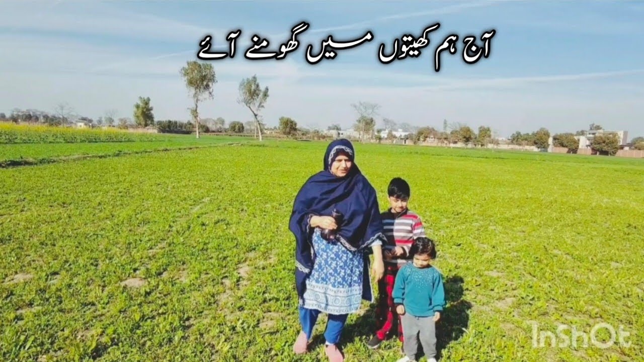 آج ہم کھتوں میں کھیتوں میں گھومنے آئے ]🥰Today we came to visit the fields 