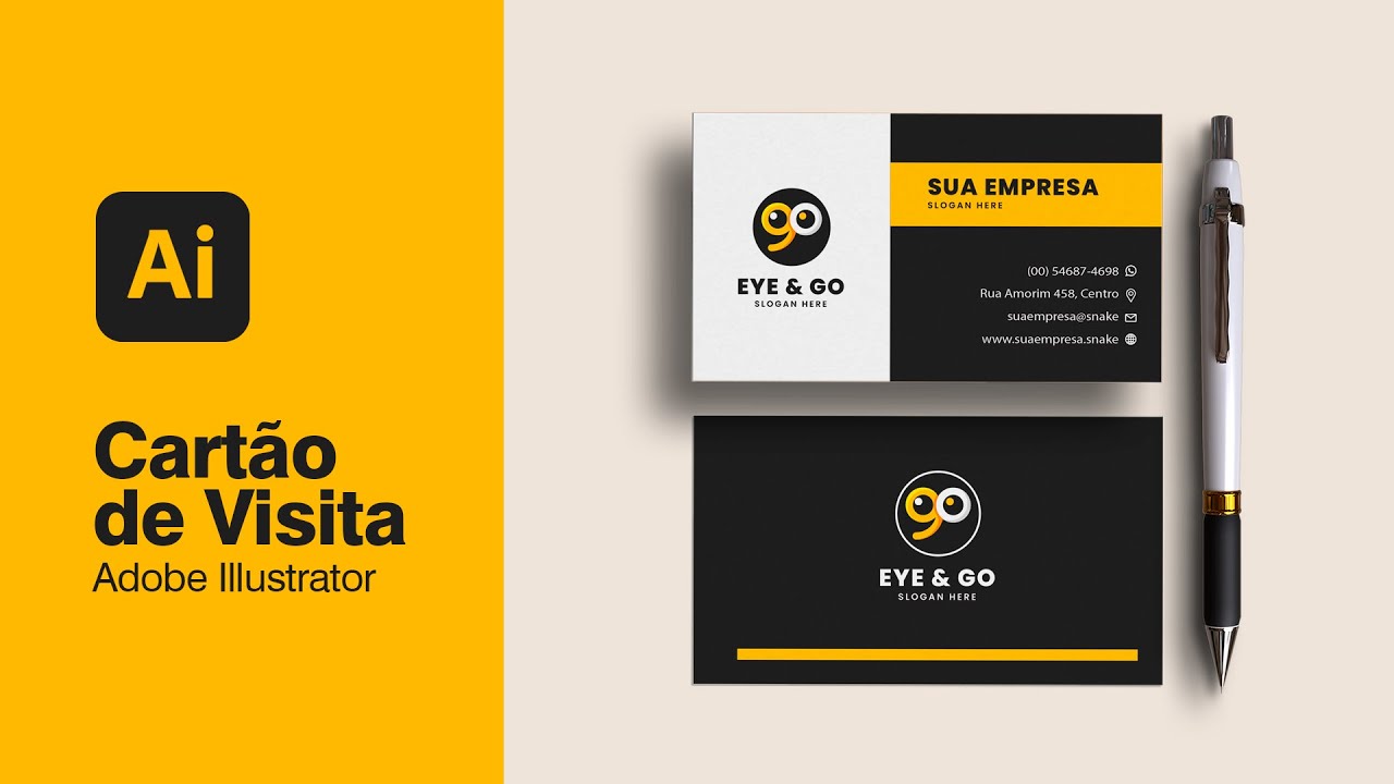 Como criar CARTÃO DE VISITA no ILLUSTRATOR
