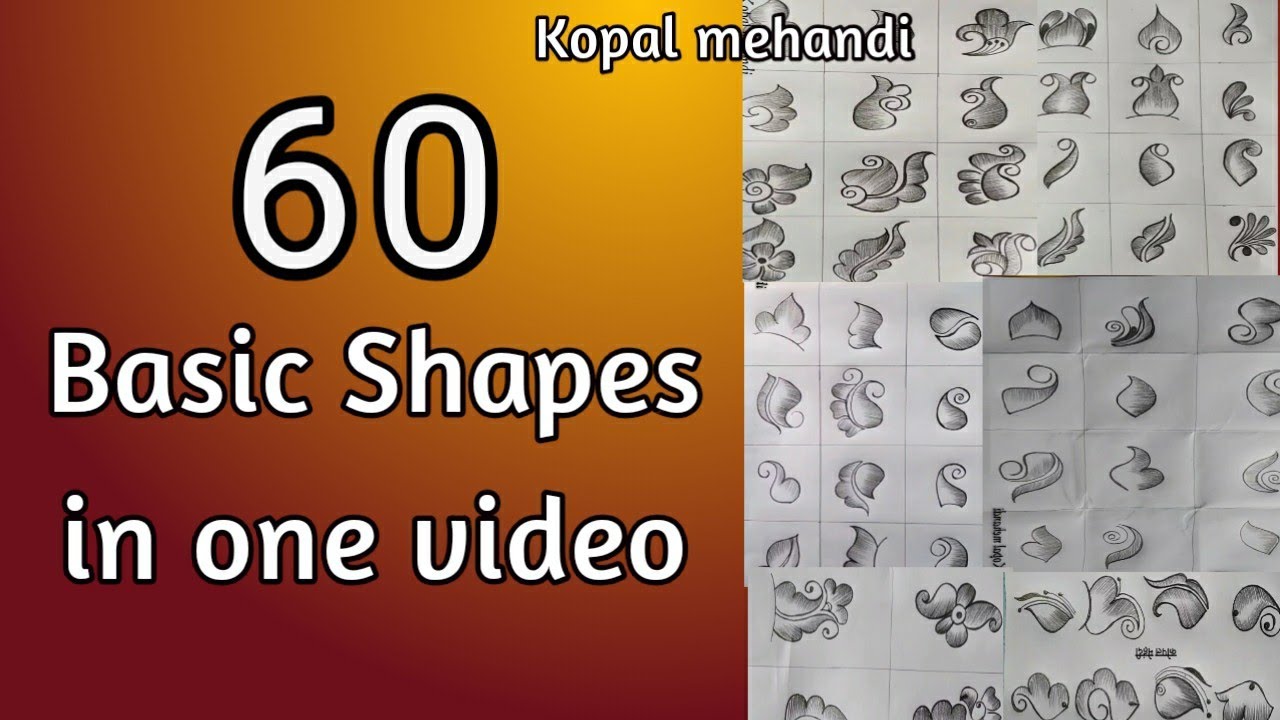 Basic shapes of mehandi design | मेहंदी सीखने का तरीका | Mehandi shapes | Kopal mehandi 2021
