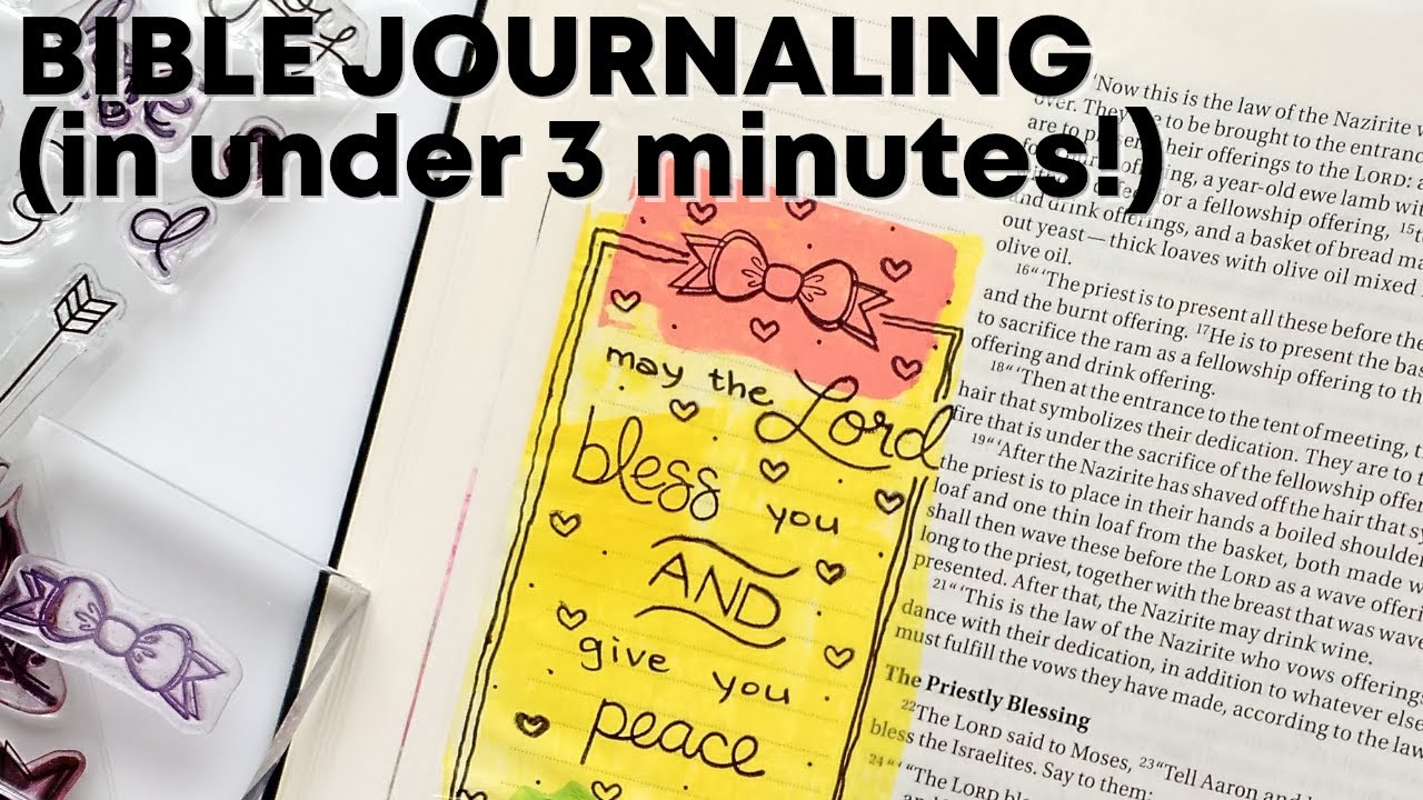 Bible Art Journaling in 3 Minutes or Less :: Numbers 6 Process Video