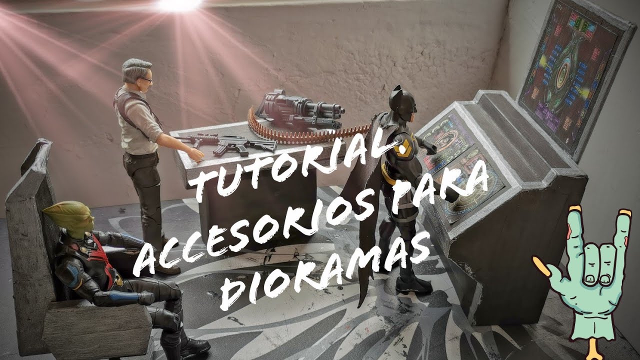 COMO HACER ACCESORIOS PARA DIORAMAS Y ESCENARIOS PARA FIGURAS DE ACCIÓN