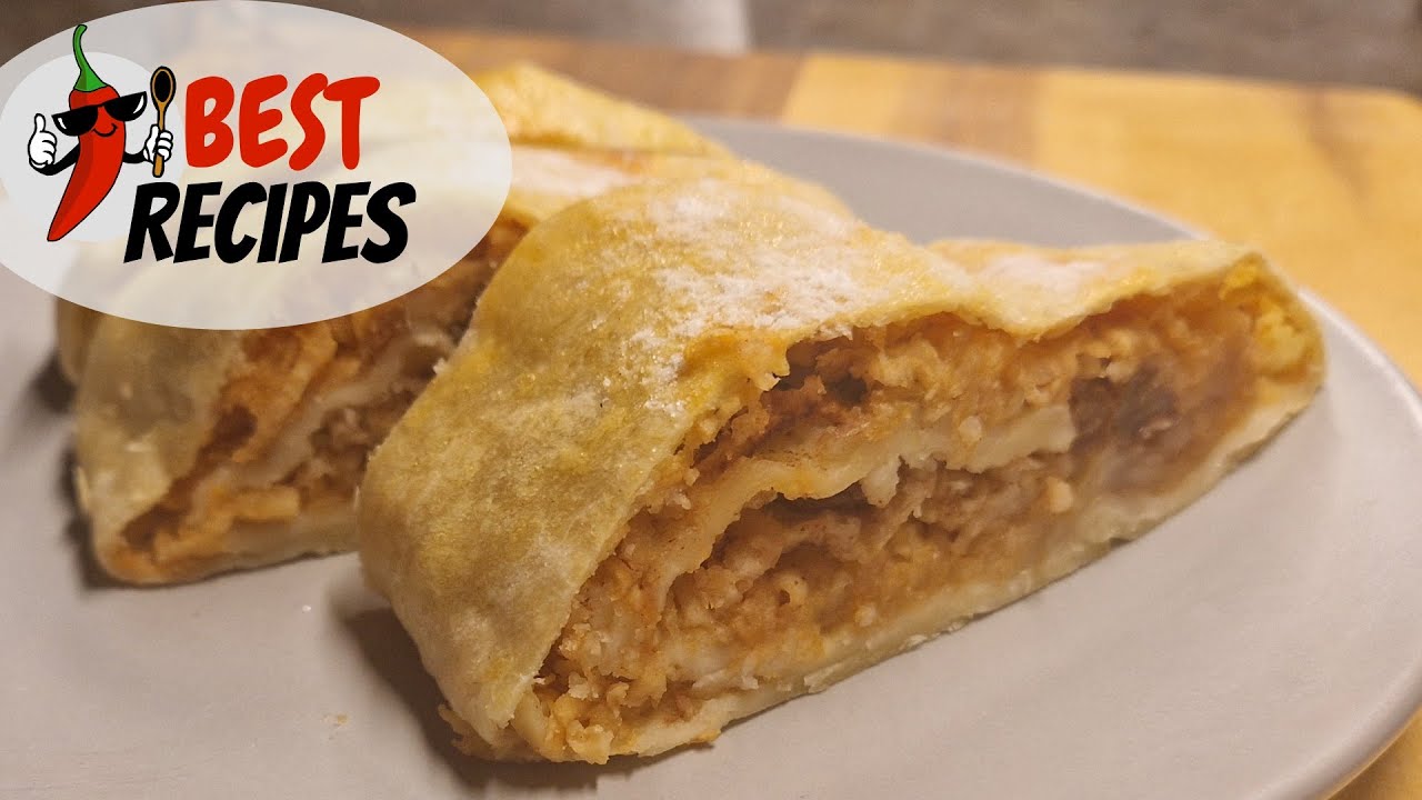 Jablečný štrúdl z jogurtového těsta | Recept na vláčný a rychlý závin