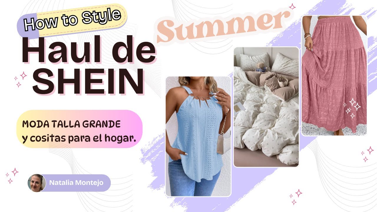 🔥🔥Haul de SHEIN.  Moda verano TALLA GRANDE👗 y SHEIN Hogar🏡