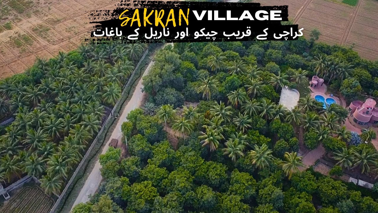 🚗 Khubsurat Sakran Balochistan | کراچی کے قریب چیکو اور ناریل کے باغات