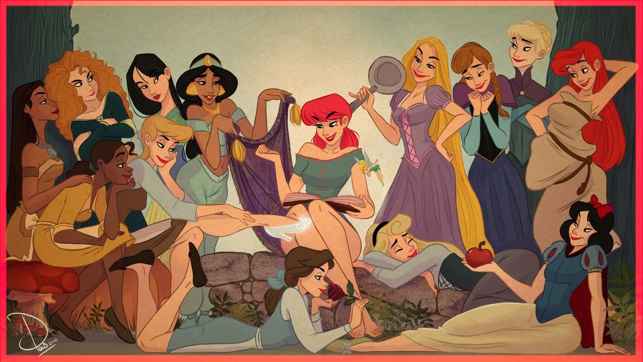Coloring Cherry & the Disney Princesses Part 2