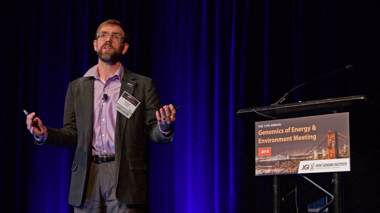 Mike Jewett at the 13th Annual JGI Genomics of Energy & Environment Meeting