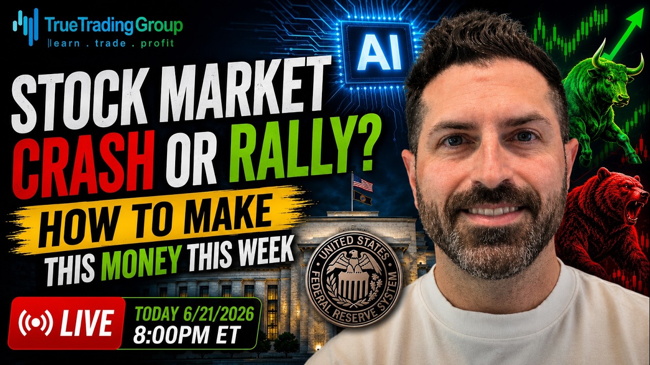 🚨 Stock Market Crash or Rally Incoming? + How To Make Money This Week - LIVE at 8pm ET