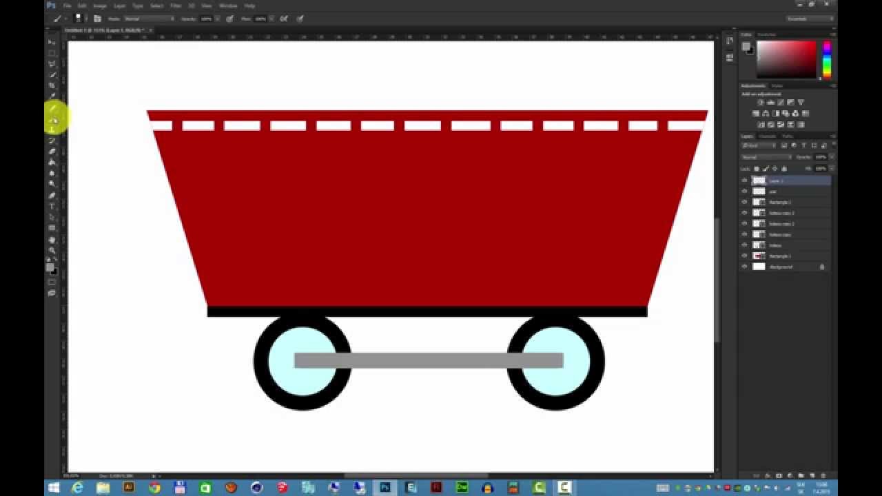 Vytvorenie obrázka pre animáciu - vagón