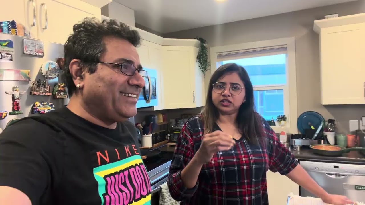 APPE PAN KA UDGHATAN AUR GHAR KI WATER INSPECTION || #indianfamilyvlog #food #home #canada 