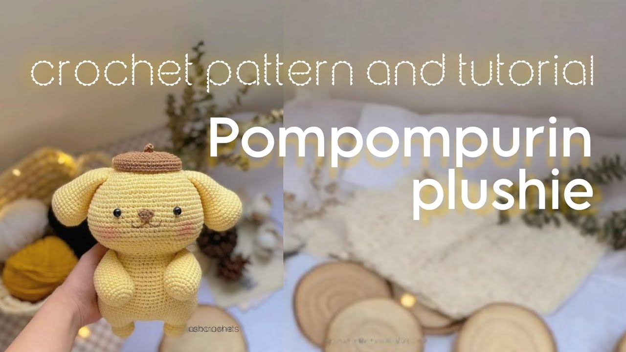 sanrio pompompurin crochet plushie pattern and tutorial || beginner friendly || pt. 1