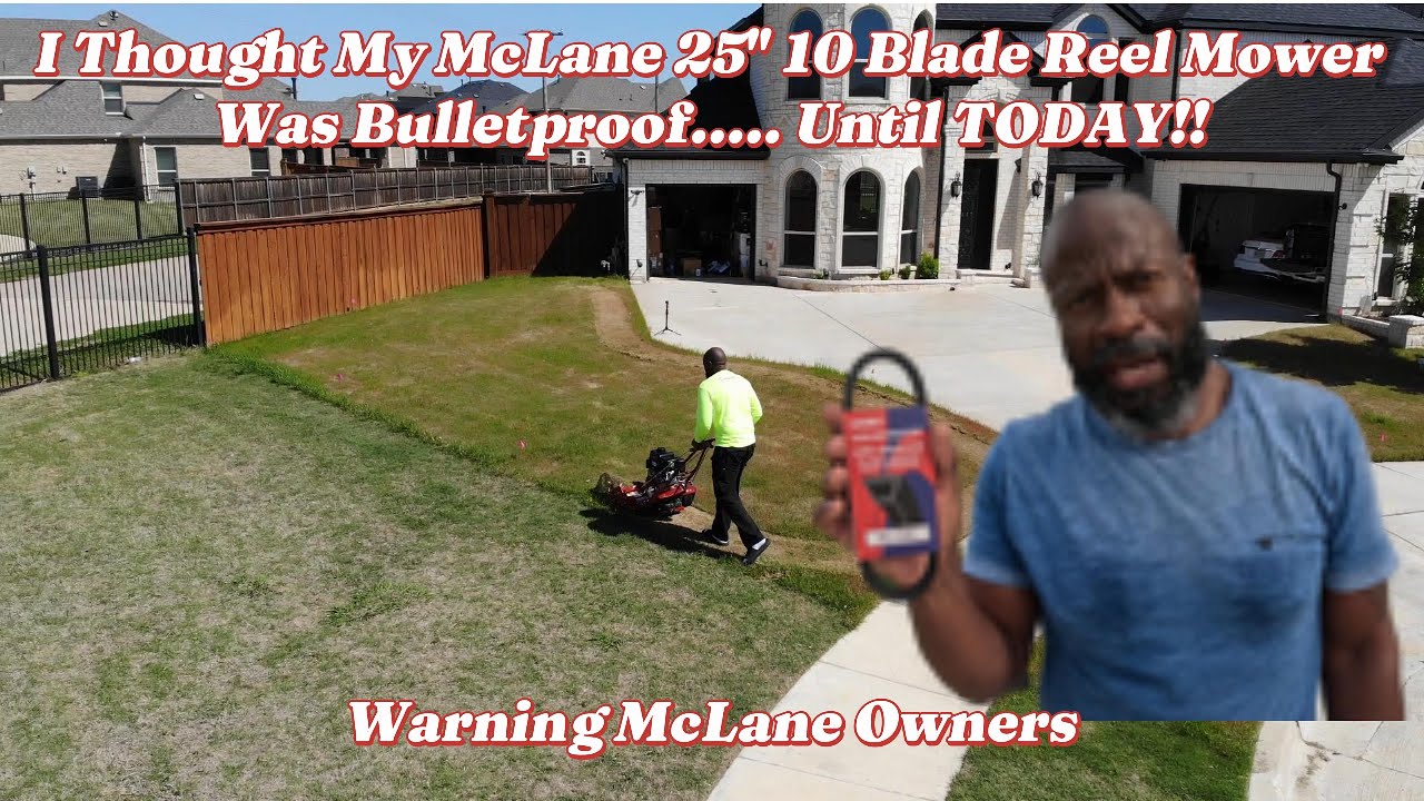 My McLane Reel Mower Belt SNAPPED Mid-Mow! Here’s How I Fixed It…