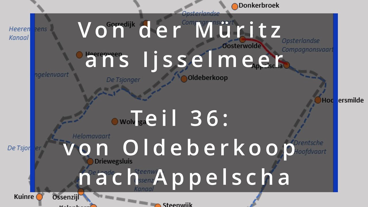 Die Turf Route von Oldeberkoop über Oosterwolde nach Appelscha (Müritz zum Ijsselmeer Teil 36)