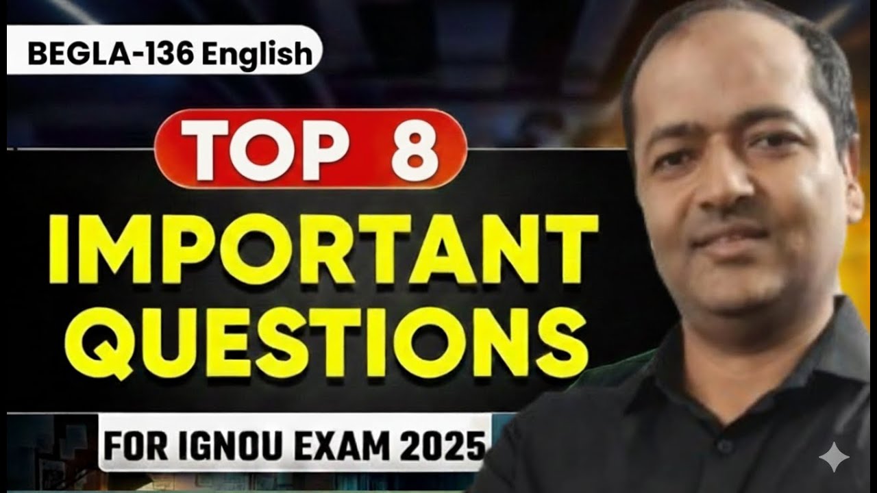 BEGLA-136 Important Questions Revision #begla136 #ignou #ignoubca #bca