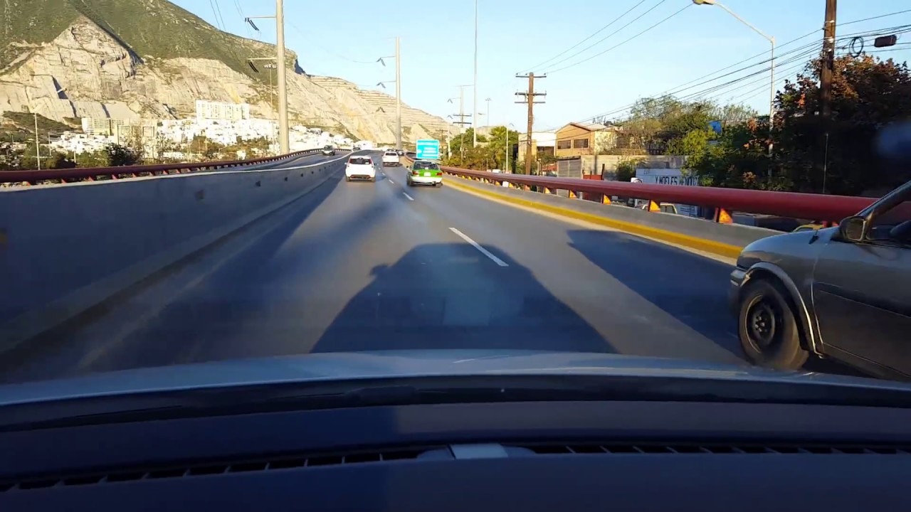 Impresionante carretera Saltillo - Monterrey México. Todo el recorrido.