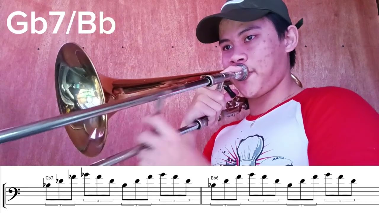 Natural Lip Slurs on the Trombone with Scales and Arpeggios/Chords.