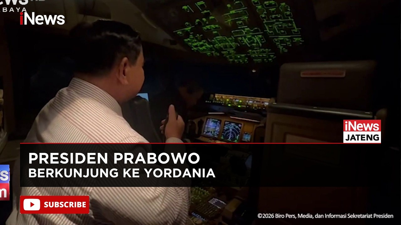 Prabowo Dikawal Khusus saat Berkunjung Ke Yordania Pakai F-16