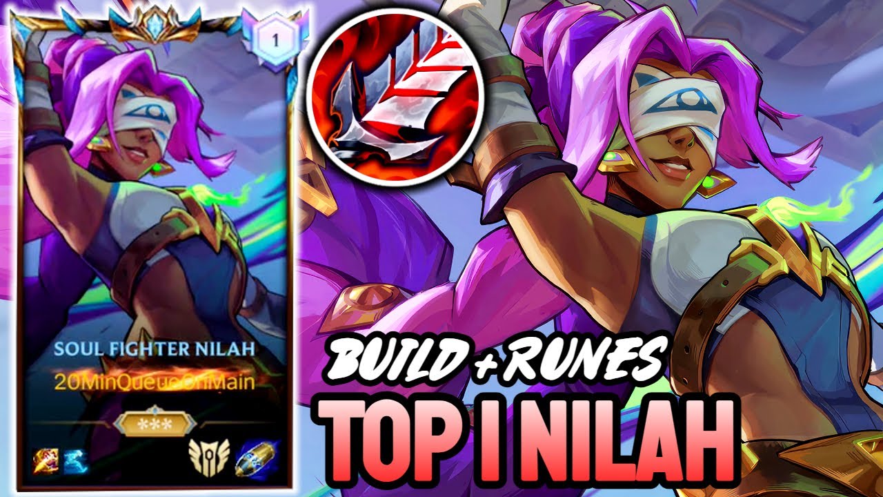 WILD RIFT NILAH - TOP 1 NILAH GAMEPLAY - CHALLENGER RANKED