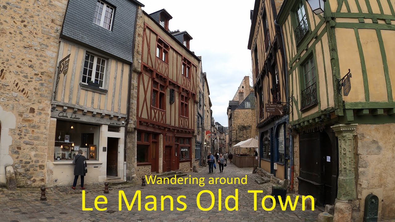 Wandering around Le Mans Old Town, Pays de la Loire France. A magnificent  old town Cité Plantagenêt