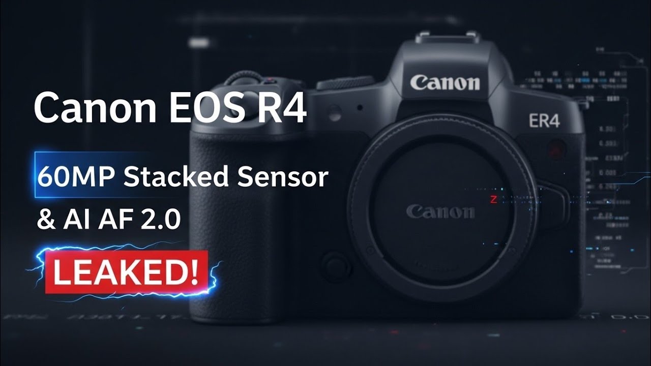 Canon EOS R4: 60MP Stacked Sensor & AI AF 2.0 LEAKED!