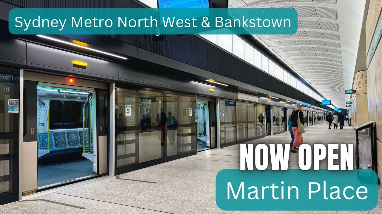 Видеоблог Sydney Metro, выпуск 42: Martin Place теперь открыт.