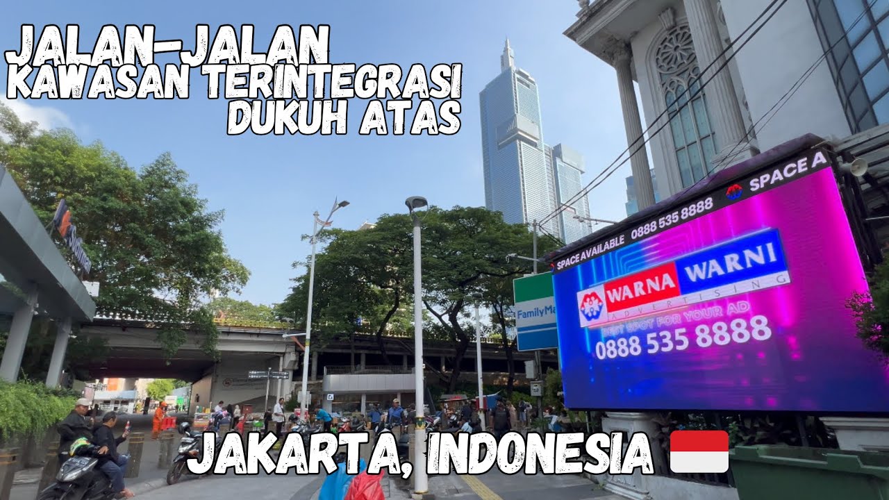 🇮🇩 Walk at Kawasan Terintegrasi Dukuh Atas, Jakarta, Indonesia | Autograph Tower to MRT Dukuh Atas