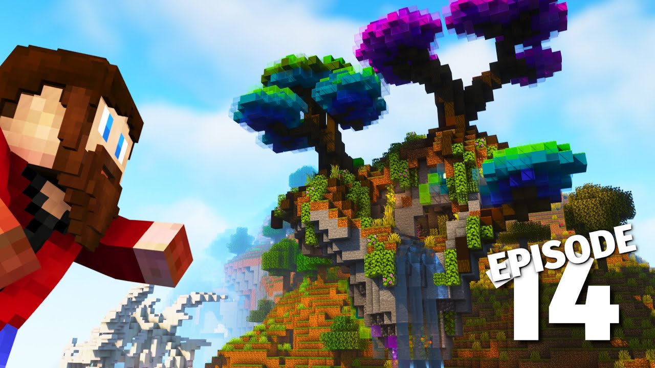 The Most Colorful Trees I've Ever Made! | Minecraft Survival Build