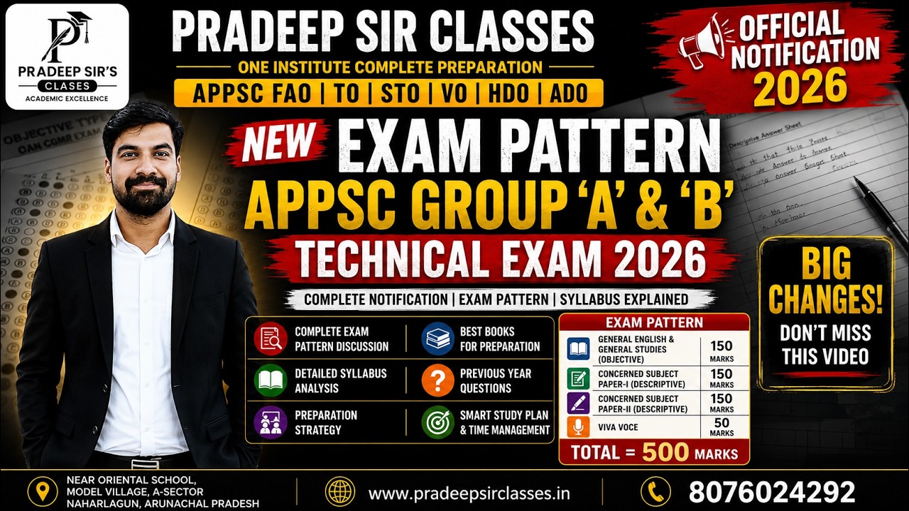 APPSC Technical Recruitment 2026 | Complete Exam Pattern,Syllabus,Books,Preparation Strategy #appsc